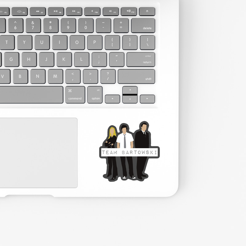 استیکر لپ تاپ و موبایل بووم طرح Team Bartowski کد VR14