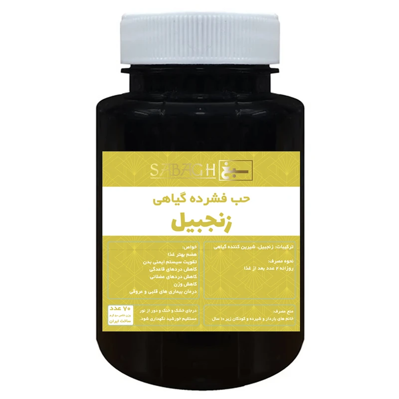 قرص زنجبیل ممتاز سبغ - 50 گرم