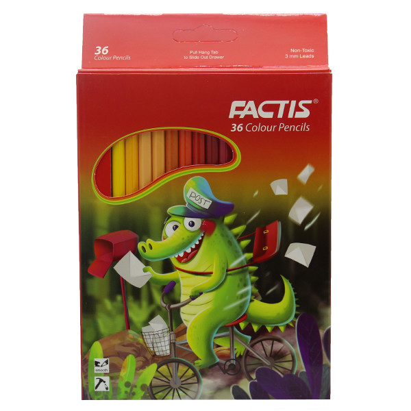 مداد رنگی 36 رنگ فکتیس طرح دایناسور پستچی