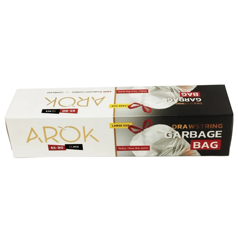 کیسه زباله آروک مدل بند دار بسته 15 عددی