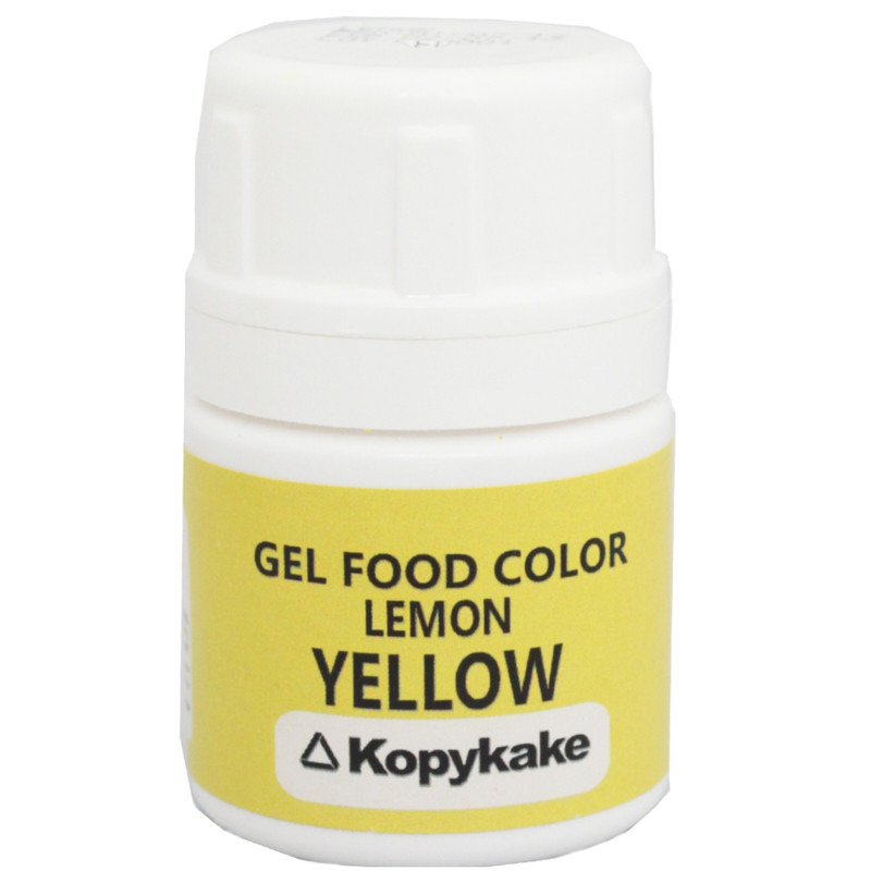 رنگ خوراکی ژله ای زرد لیمویی کپی کیک -25 گرم