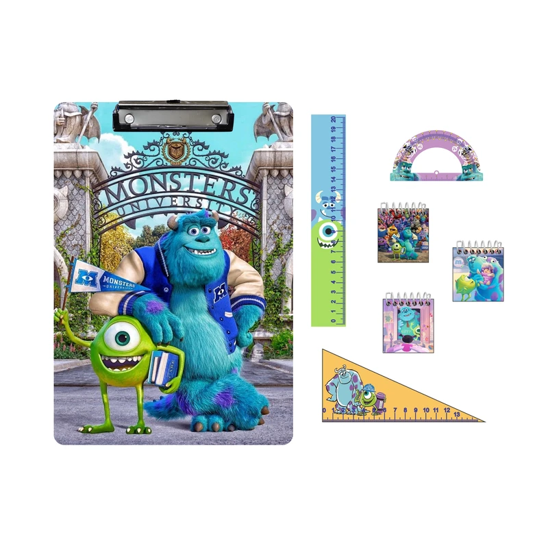 بسته لوازم تحریر مدل سالیوان کارخانه هیولاها مجموعه 7 عددی