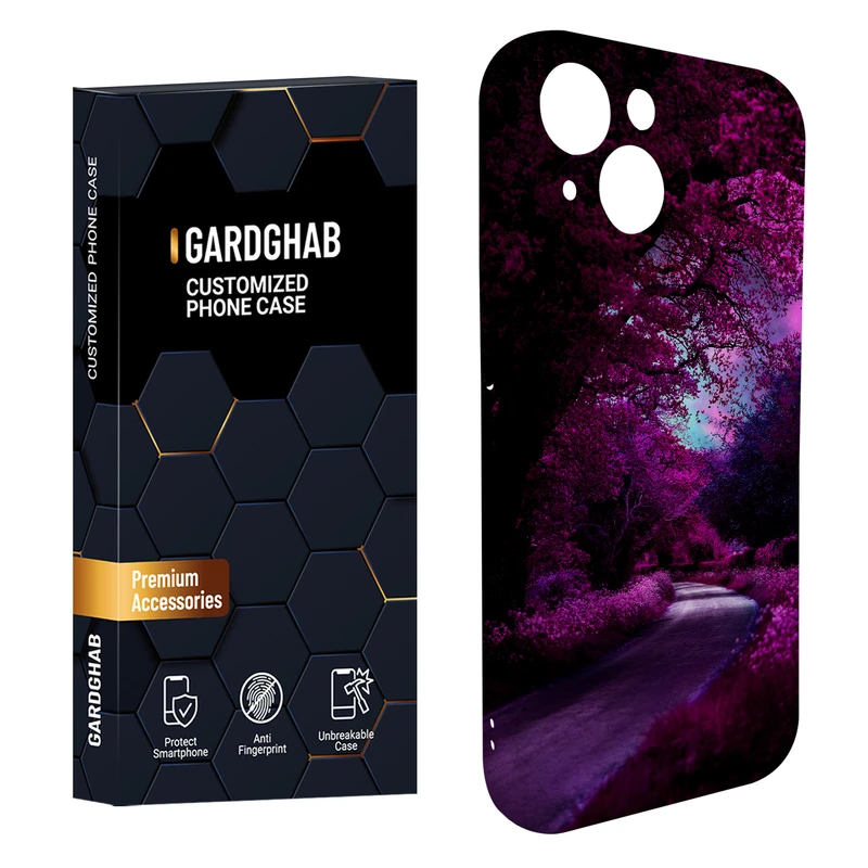 کاور گاردقاب مدل منظره و طبیعت مناسب برای گوشی موبایل اپل iPhone15 plus