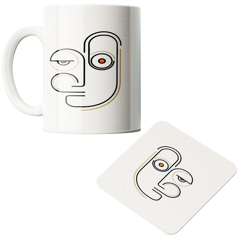 ماگ پاد آفرین مدل کاراکتر کد 521 به همراه زیر لیوانی 