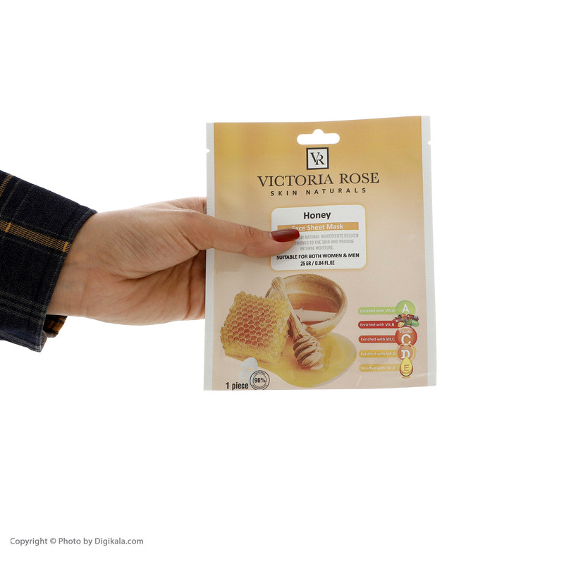 ماسک صورت ویکتوریا رز مدل Honey حجم 25 میلی لیتر ماسک صورت ویکتوریا رز مدل Honey حجم 25 میلی لیتر