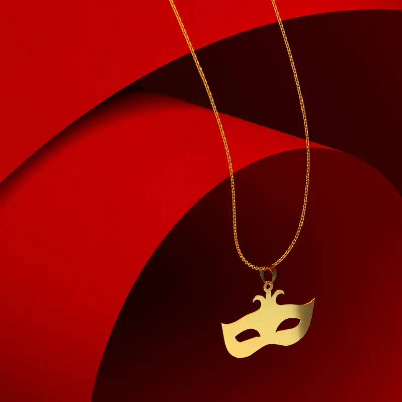 گردنبند طلا 18 عیار زنانه مدوپد مدل هالووین کد G3-1-1212