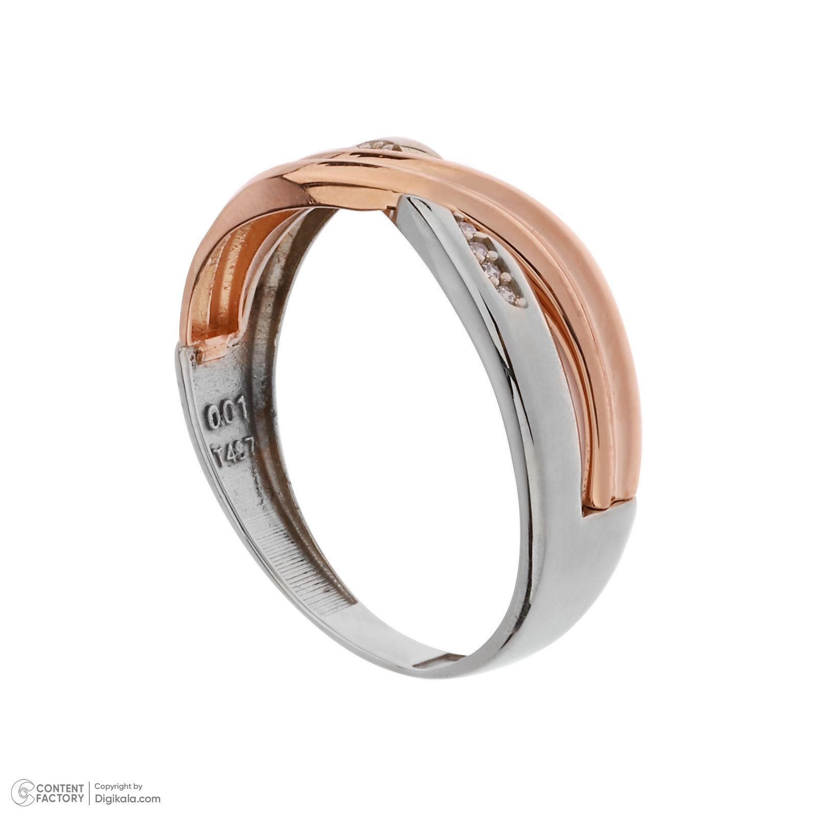 ست حلقه طلا 18 عیار زنانه و مردانه مایا ماهک مدل MR1357 -  - 8