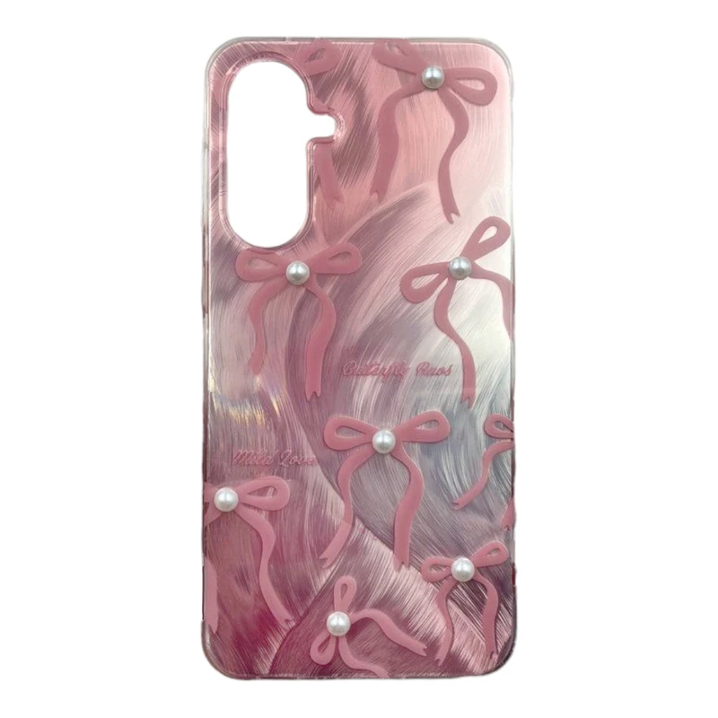 کاور طرح پاپیون مرواریدی مناسب برای گوشی موبایل سامسونگ Galaxy A15