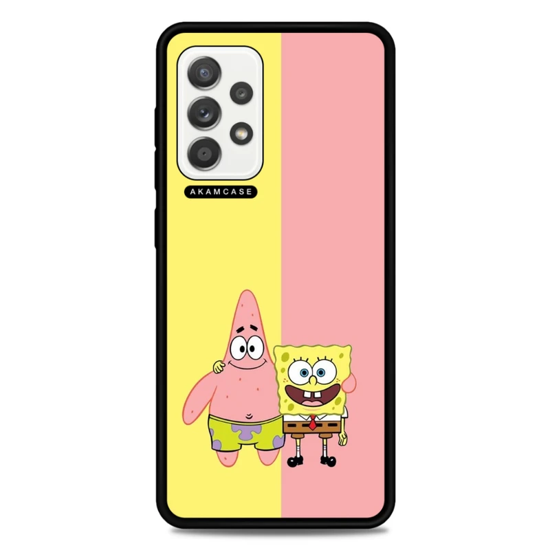 کاور آکام مدل AMC-WSGA52-SPONGE BOB6 مناسب برای گوشی موبایل سامسونگ Galaxy A52