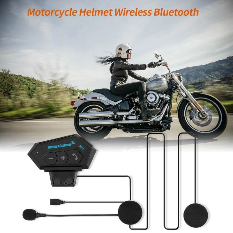 هدست بلوتوثی کلاه کاسکت مدل BT-12