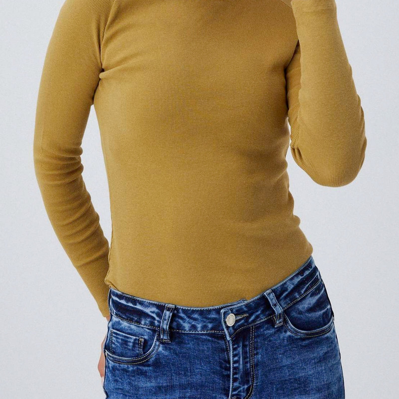 بلوز آستین بلند زنانه هومنیتی مدل WYWTS3619-OLV