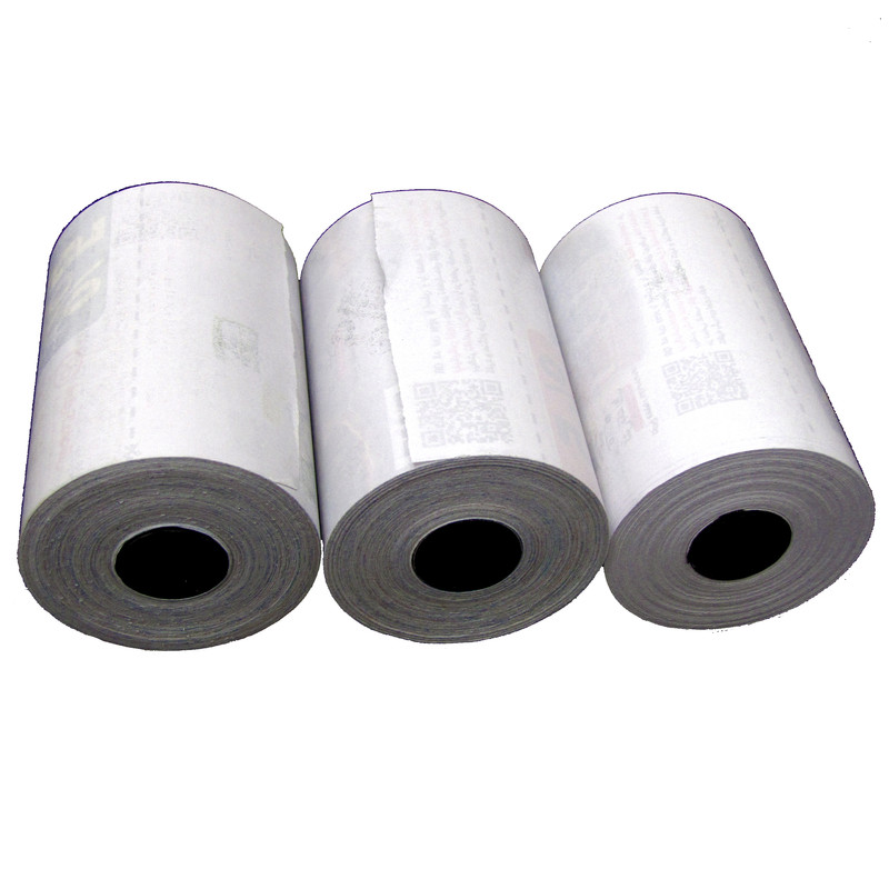 کاغذ رول پرینتر حرارتی مدل 140403 پشت چاپدار بسته 84 عددی