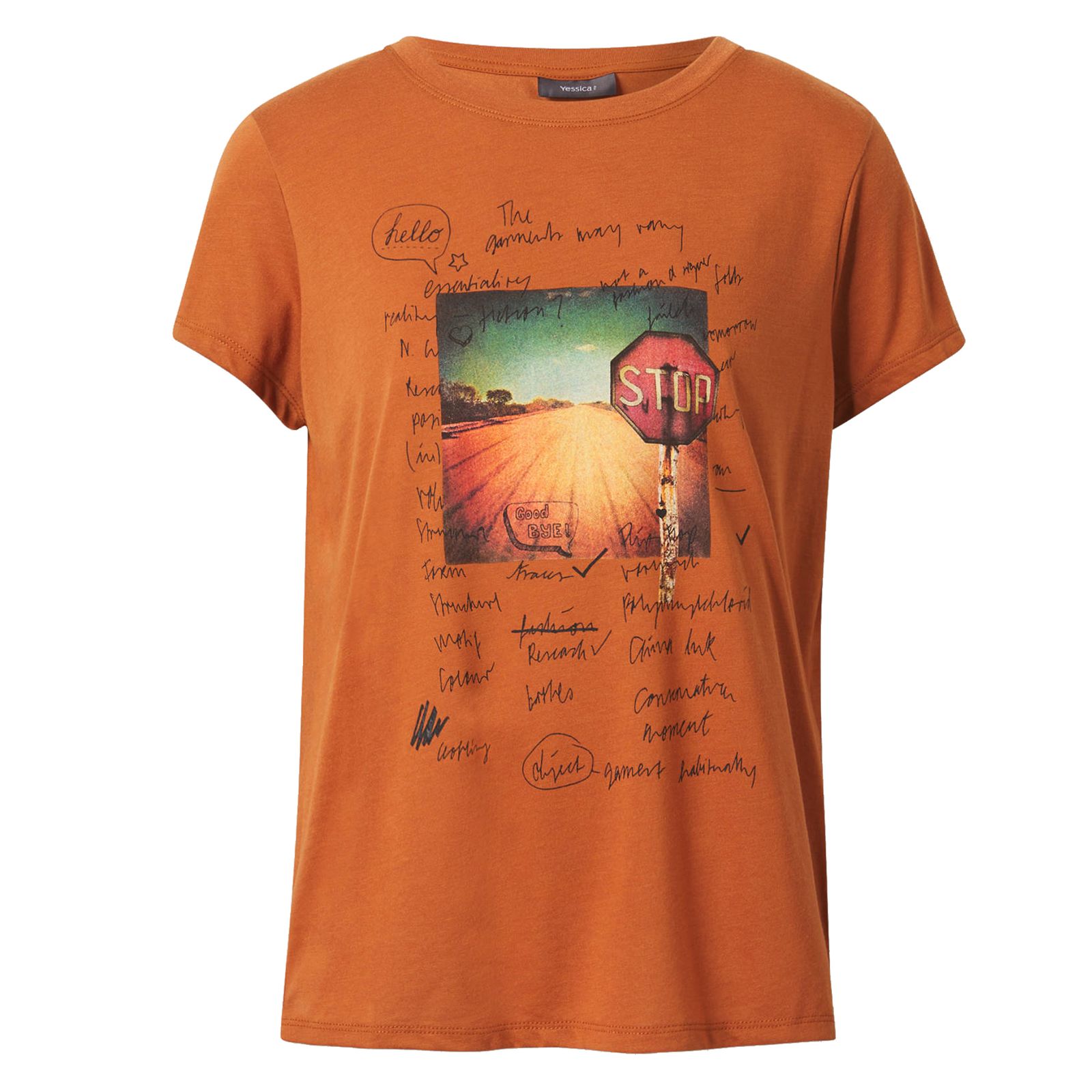 تی شرت آستین کوتاه زنانه سی اند ای مدل 18288099 - - 1