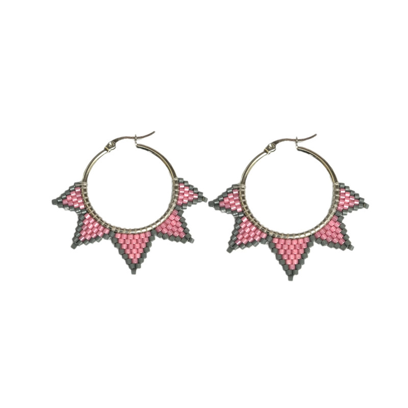 گوشواره دست دوز زنانه مدل گوش گربه ای