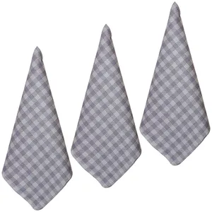 دستمال نظافت آشپزخانه بی تی مدل میکروفایبر طرح چهارخانه کد 30x30W251 بسته 3 عددی