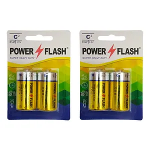 باتری متوسط پاور فلش مدل Heavy Duty-C بسته 4 عددی