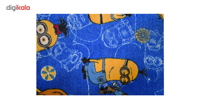 موکت ظریف مصور طرح مینیون آبی کد 6361