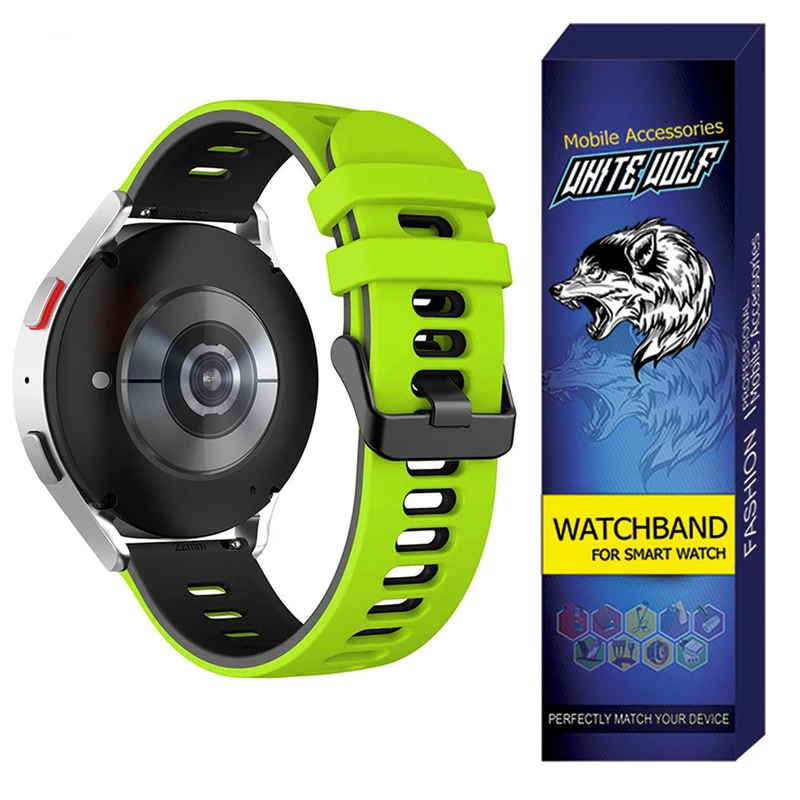 بند وایت ولف مدل WB-SIL 2C مناسب برای ساعت هوشمند هایلو Solar Plus RT3