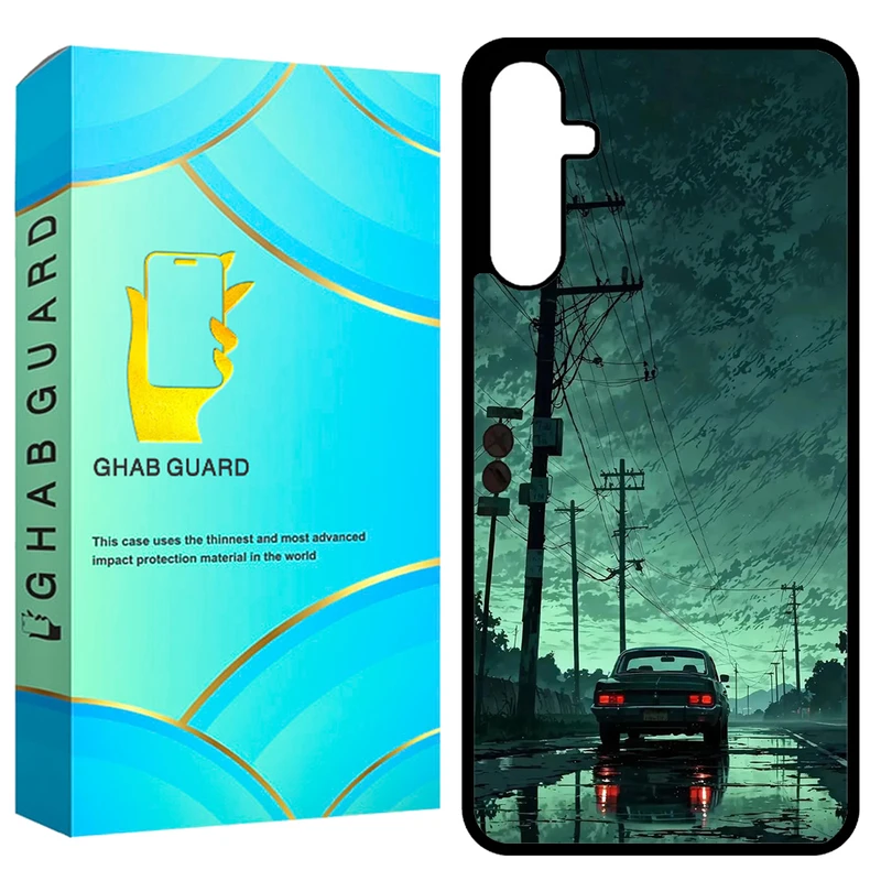 کاور قاب گارد طرح ماشین و جاده مدل GCHPA14 مناسب برای گوشی موبایل سامسونگ Galaxy A14 4G / A14 5G / M14 5G   