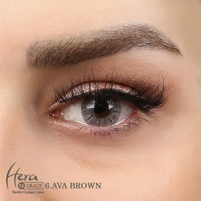 لنز چشم هرا گریس شماره 6 رنگ شکلاتی تیره