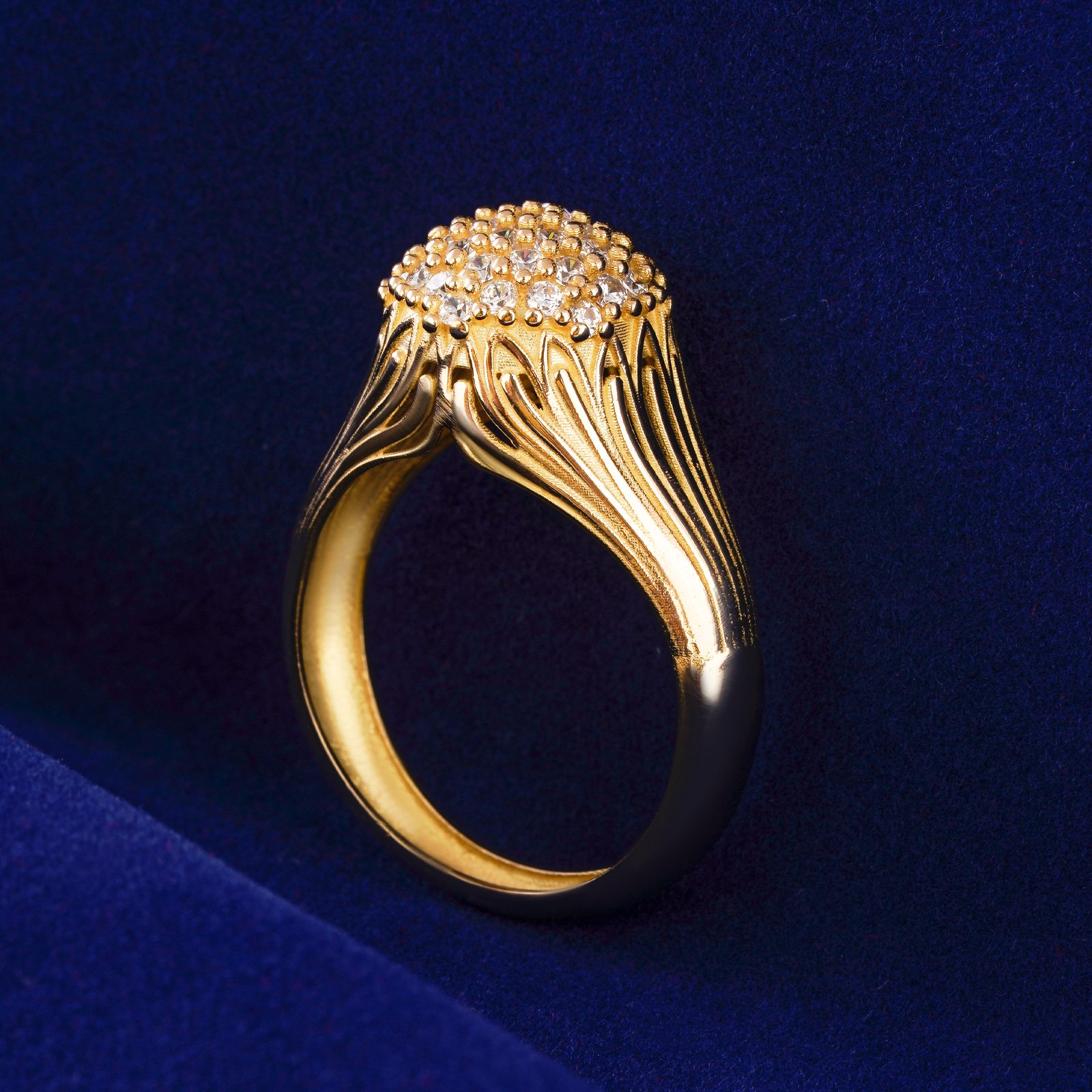 انگشتر طلا 18 عیار زنانه جواهری سون مدل 3619 -  - 3