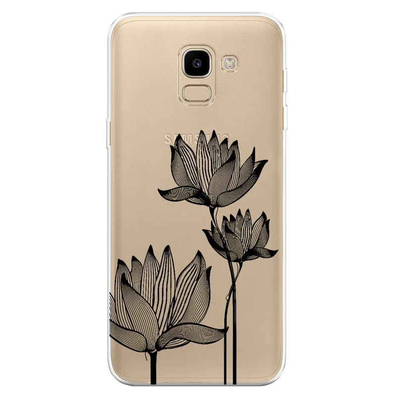 کاور مگافون طرح گل مدل C47-B مناسب برای گوشی موبایل سامسونگ Galaxy J6 2018