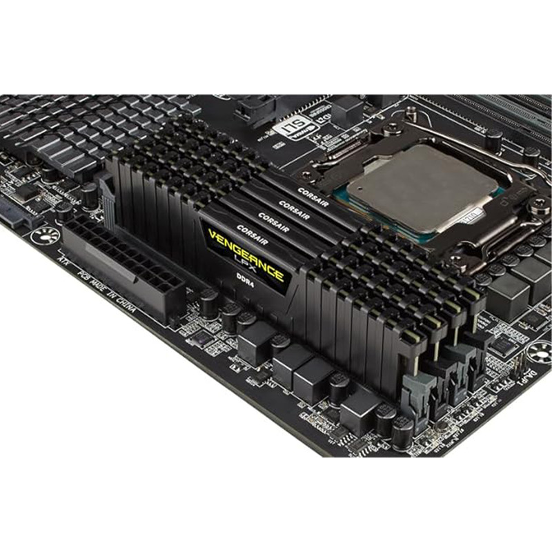 رم دسکتاپ کورسیر مدل VENGEANCE LPX DDR4 تک کاناله ظرفیت 8 گیگابایت فرکانس 3200 مگاهرتز تایمینگ CL16 با هیت‌سینک خنک‌کننده