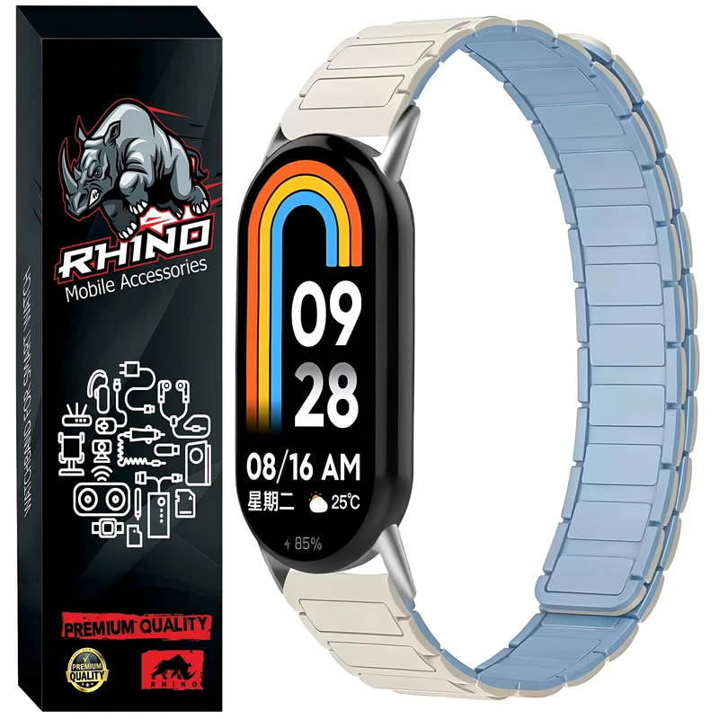بند راینو مدل Link Magnet مناسب برای ساعت هوشمند شیائومی Mi Band 10 (12mm)
