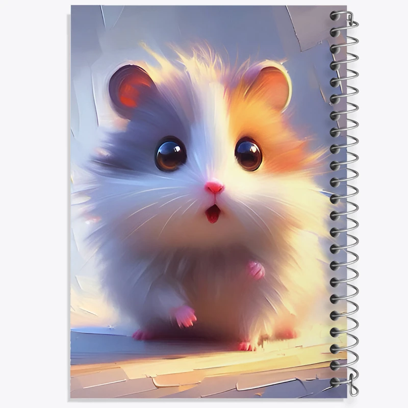 دفتر ژورنال نویسی 50 برگ خندالو مدل نقطه ای طرح موش کیوت کد F7892