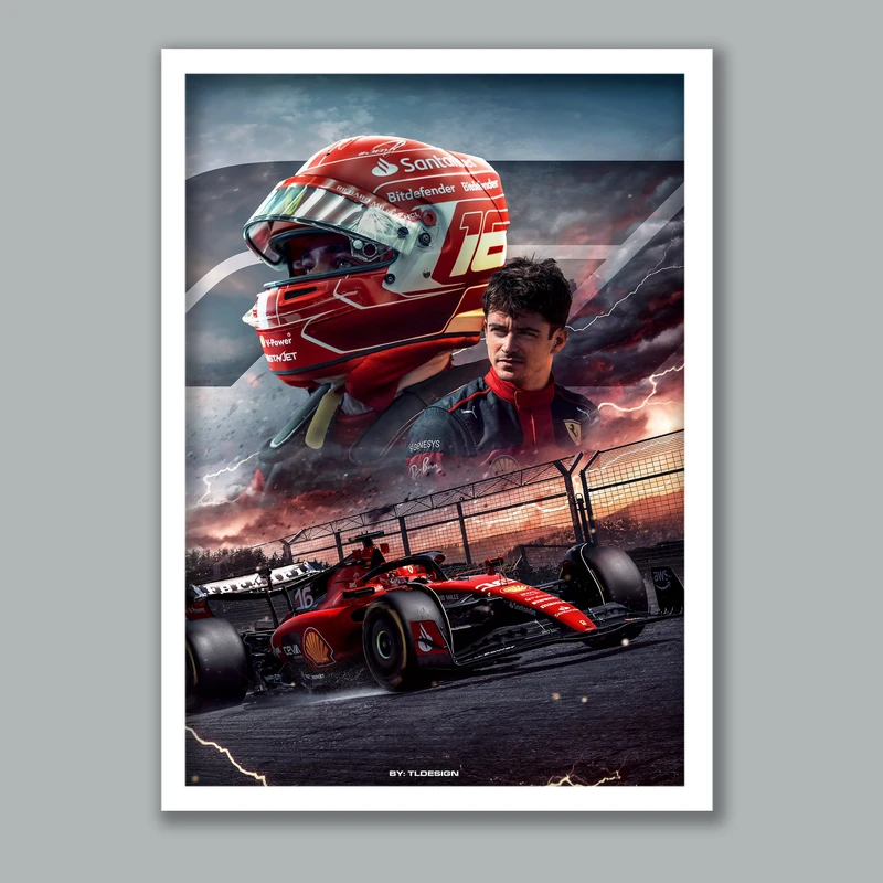تابلو مدل فرمول یک چارلز لکلرک Charles Leclerc کد LA-G10198