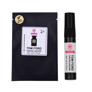 عطر جیبی سوئیس آرمی مدل تام فورد توسکان لدر با رایحه گرم و تلخ حجم 5 میلی‌لیتر