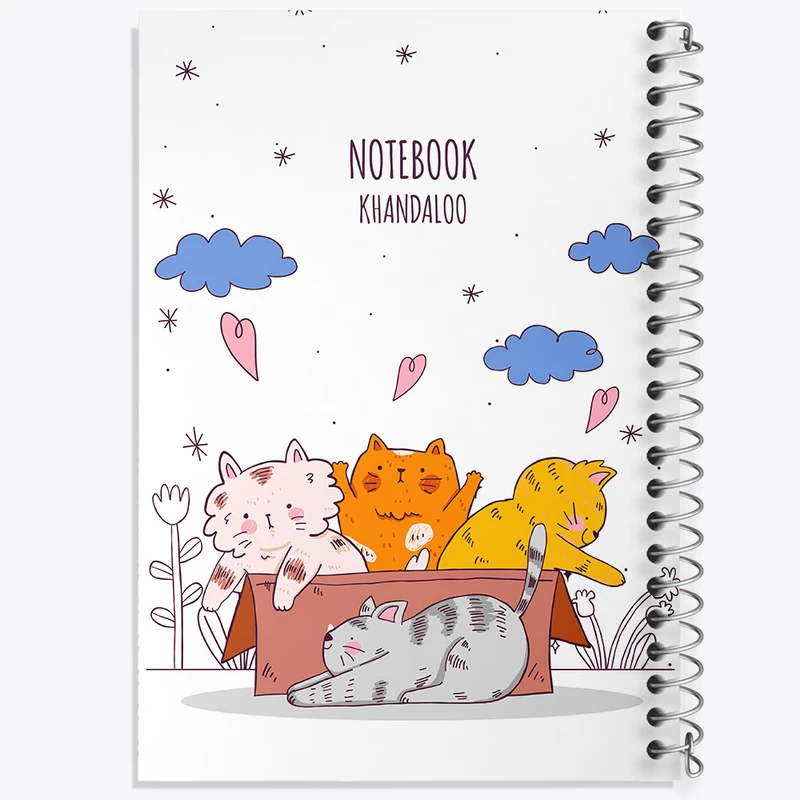 دفتر مشق 50 برگ خندالو طرح گربه های بامزه کد N1027