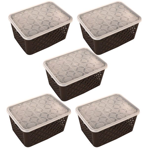 سبد نظم دهنده کابینت و یخچال مدل ALF-154 بسته 5 عددی سبد نظم دهنده کابینت و یخچال مدل ALF-154 بسته 5 عددی