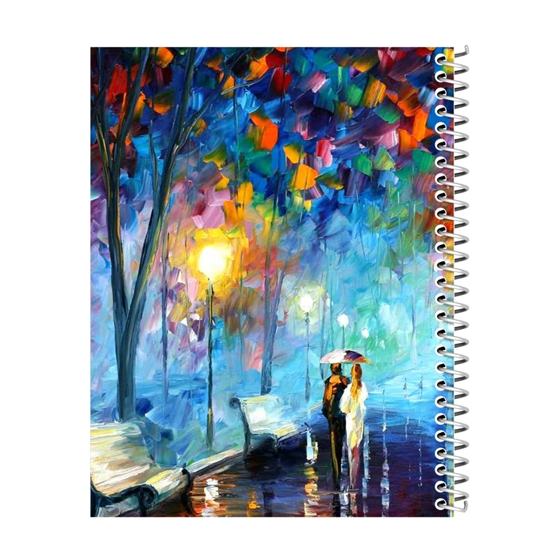 دفتر شطرنجی 100 برگ مدل نیمکت عشق