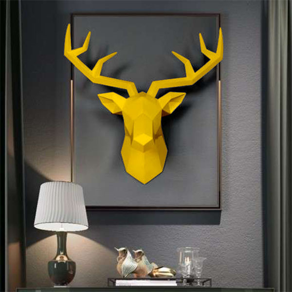 دیوار کوب دنیا دکوری سرمد مدل گوزن گرافیکی