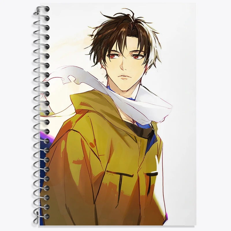 دفتر زبان 50 برگ خندالو مدل سه خط طرح شین انیمه 86 کد 33798