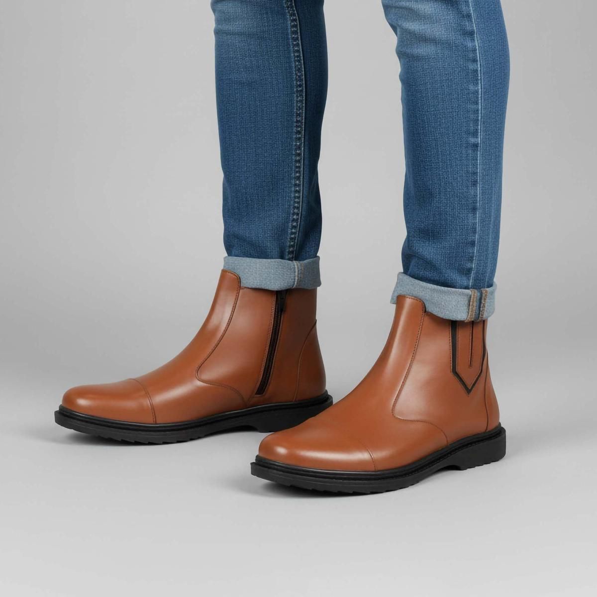 نیم بوت مردانه مدل اسپانیا رنگ مشکی - - 11