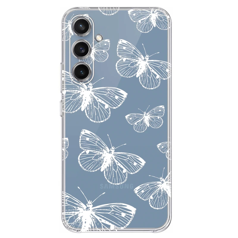 کاور مگافون طرح پروانه مدل C54-W مناسب برای گوشی موبایل سامسونگ Galaxy S23 FE