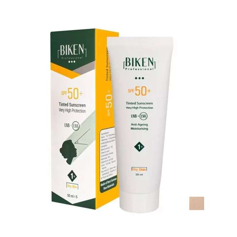 کرم ضد آفتاب رنگی بیکن مدل +1 مناسب پوست های خشک حجم 50 میلی لیتر