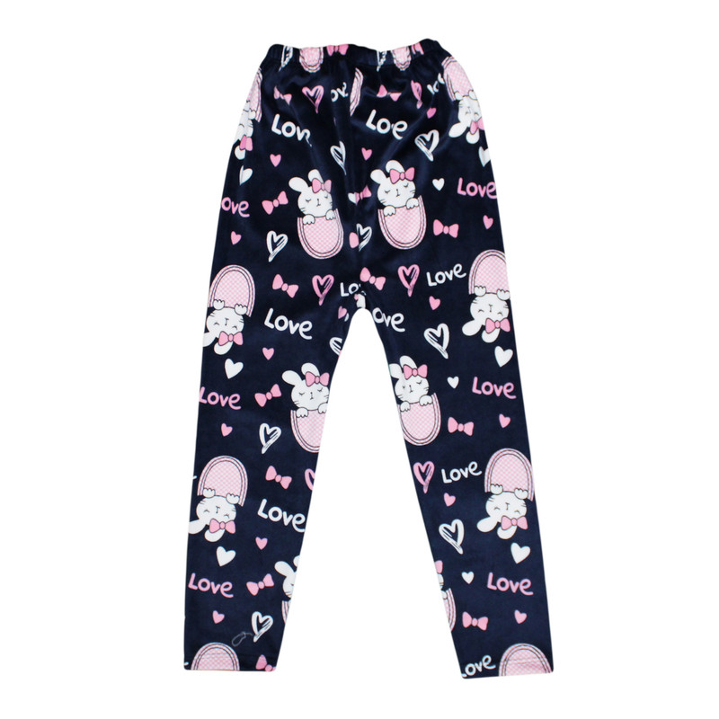 شلوار راحتی دخترانه مدل مخملی کد 1006