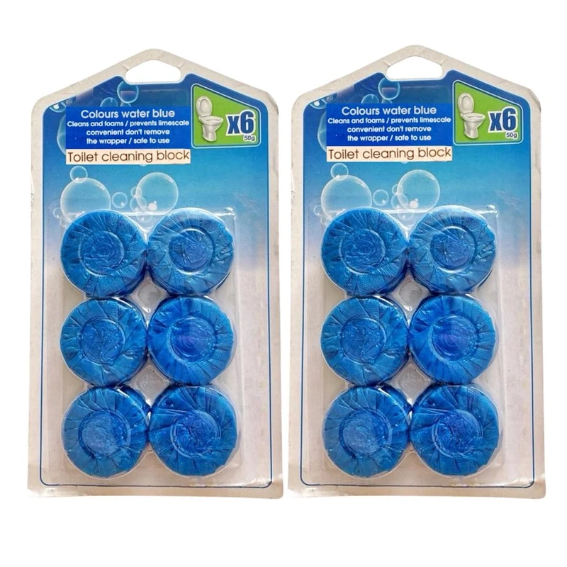 قرص جرمگیر توالت فرنگی کد 55118 دو بسته 6 عددی