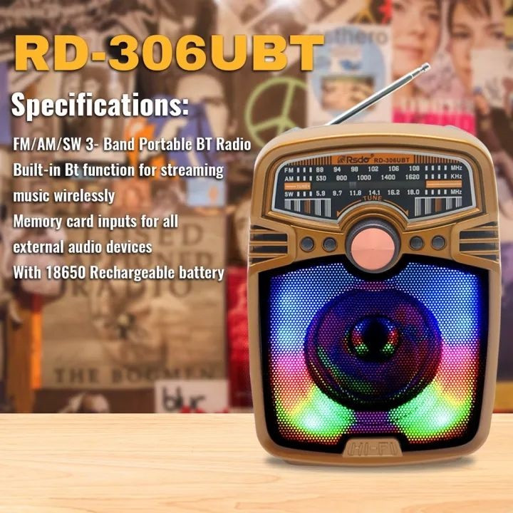 رادیو آر اس دی مدل RD-306UBT رادیو آر اس دی مدل RD-306UBT