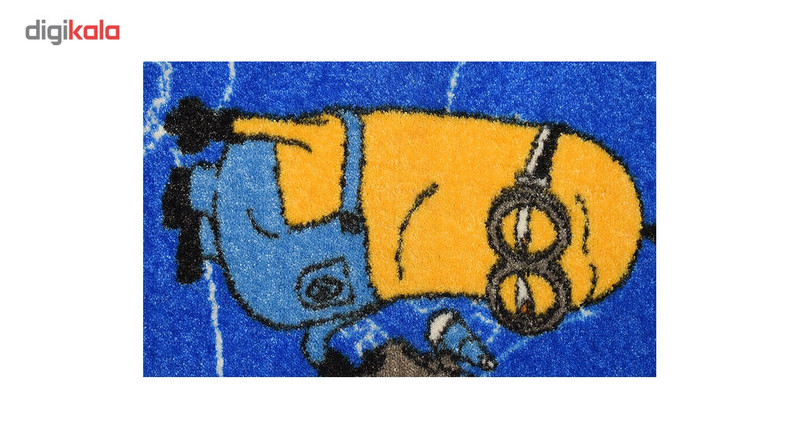 موکت ظریف مصور طرح مینیون آبی کد 6361