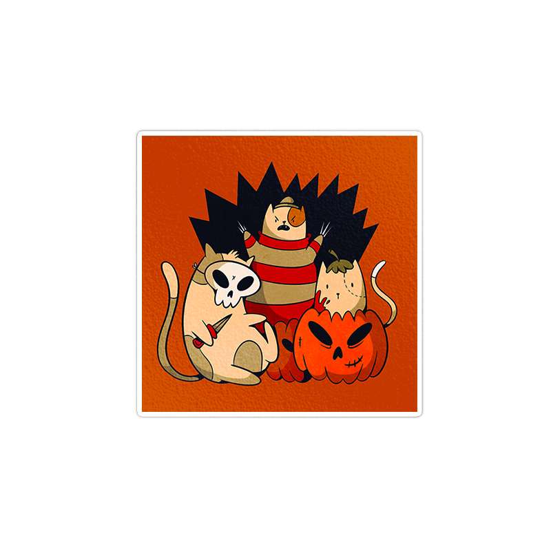 استیکر تزئینی موبایل و تبلت ماسا دیزاین مدل  stkv03704 طرح halloween