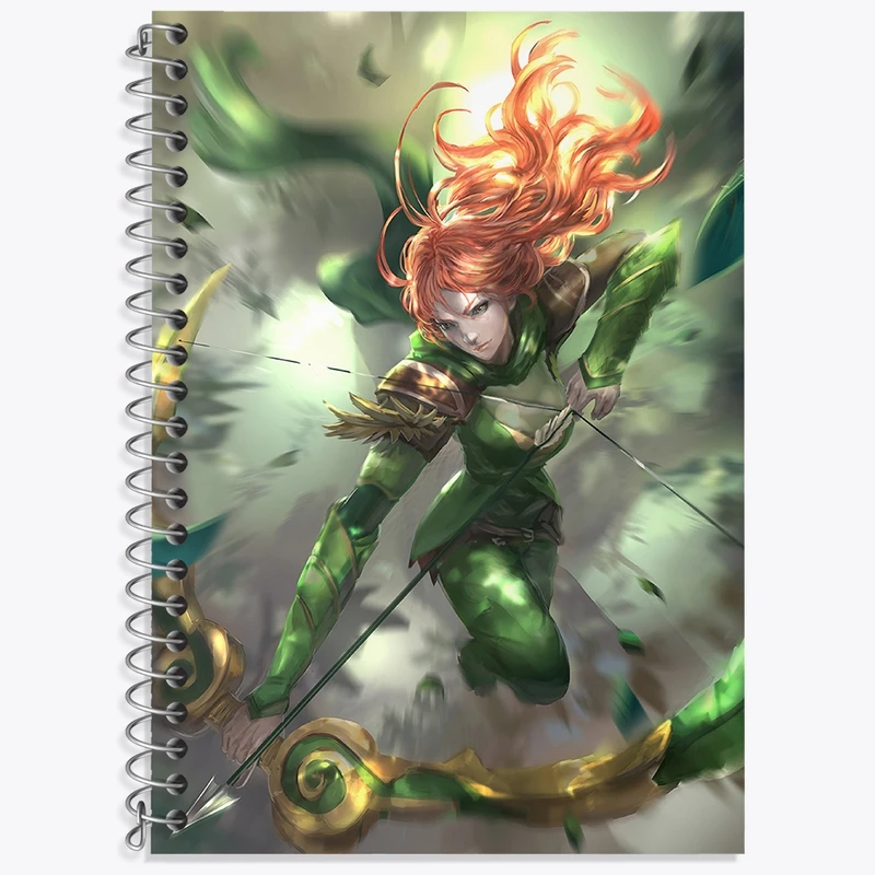 دفتر زبان 50 برگ خندالو مدل دو خط طرح بازی دوتا (Dota 2) کد 31426