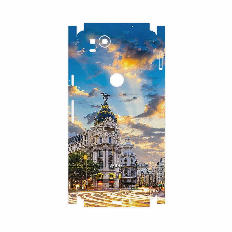 برچسب پوششی ماهوت مدل City of Madrid-FullSkin مناسب برای گوشی موبایل گوگل Pixel 2