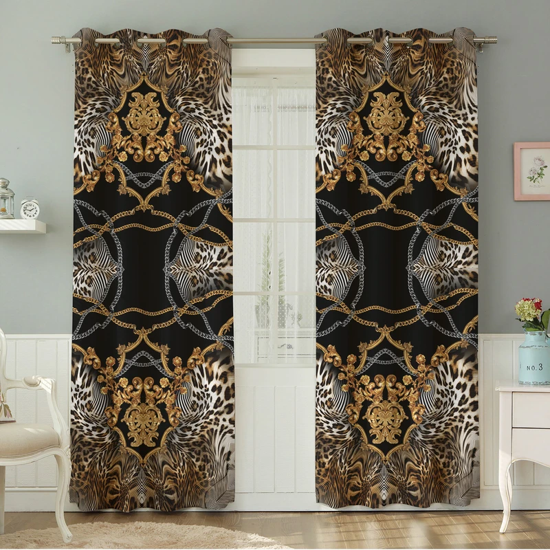 پرده نیروانا طرح سنتی   مدل هازان کد 4595 سایز 140×280 سانتی متر