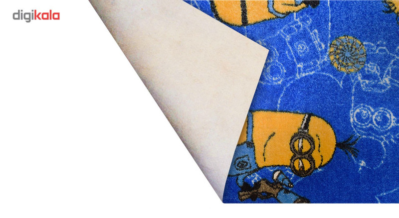 موکت ظریف مصور طرح مینیون آبی کد 6361