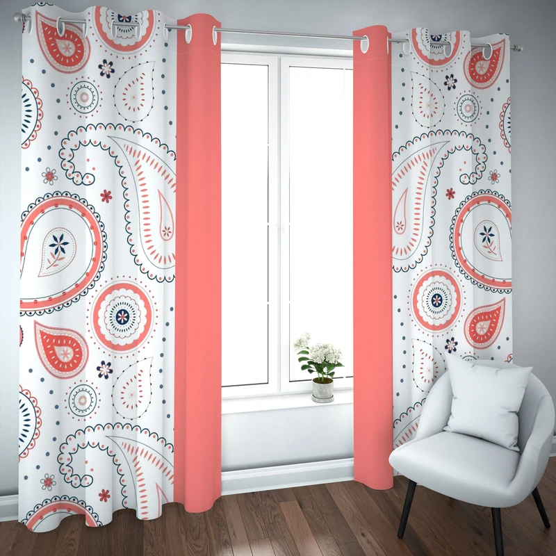 پرده مدل چاپی هازان سایز 300×150 سانتی متر 