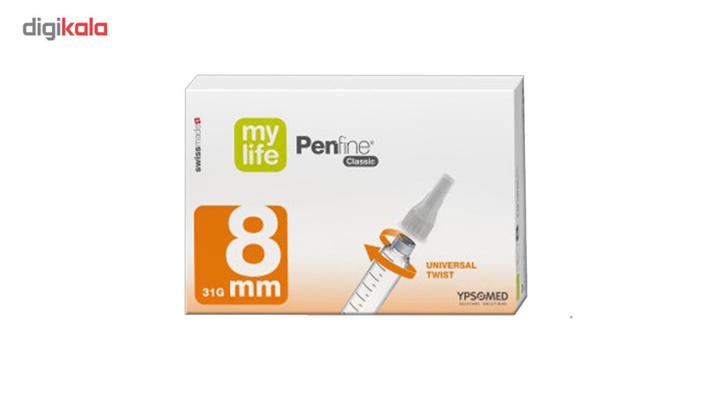 سوزن کلیک قلم انسولین ایپسومد 8 میلیمتر 100 عددی